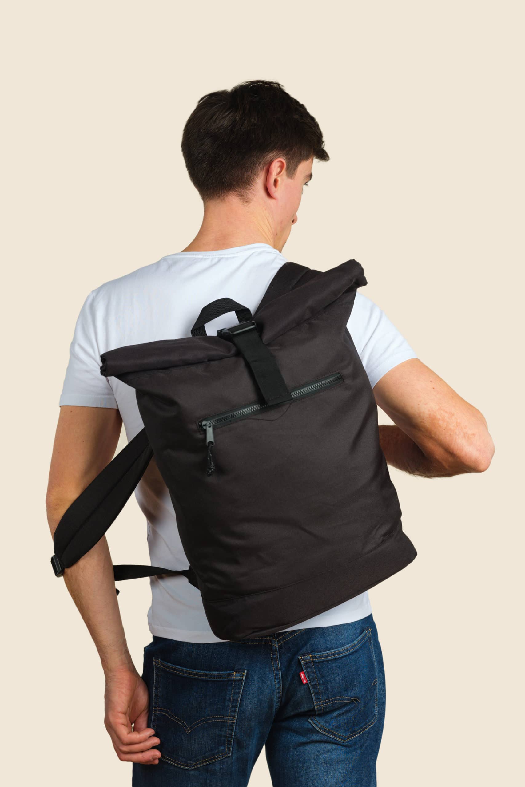 sac a dos polyester recyclé personnalisé - Icone Design